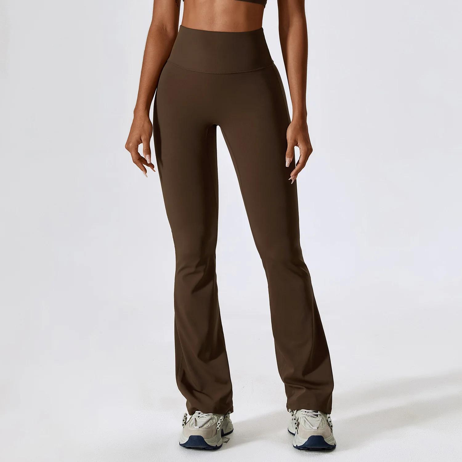 Pantalon large femme leggings yoga - Taille haute et évasé décontracté