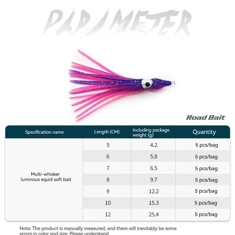 PRO BEROS-Leurres souples en silicone pour la pêche à la traîne, appâts 3D brillants pour pêcher le