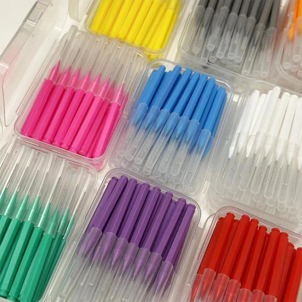 Brosses Interdentaires pour le Nettoyage Orthodontique, Micro Brosses Souples, entre les Dents, Livr