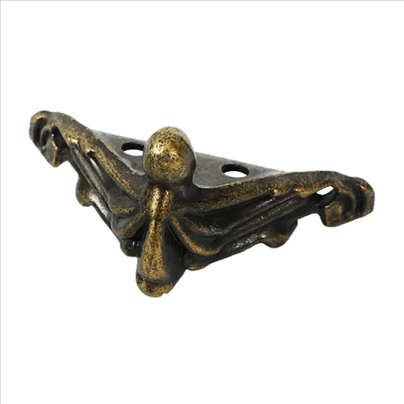 ABUP-60 pièces boîte à bijoux Antique pieds jambe boîtier en bois protecteur d'angle pieds de meuble