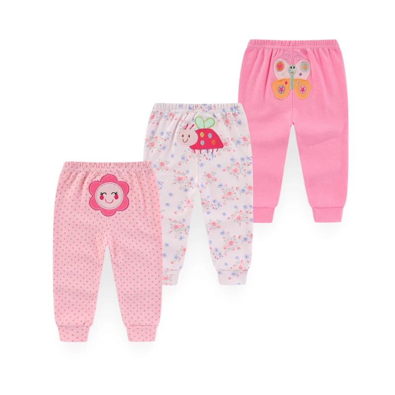 Kiddiezoom 3 pièces/lot quatre saisons mode dessin animé unisexe 100% coton bébé garçon fille pantal