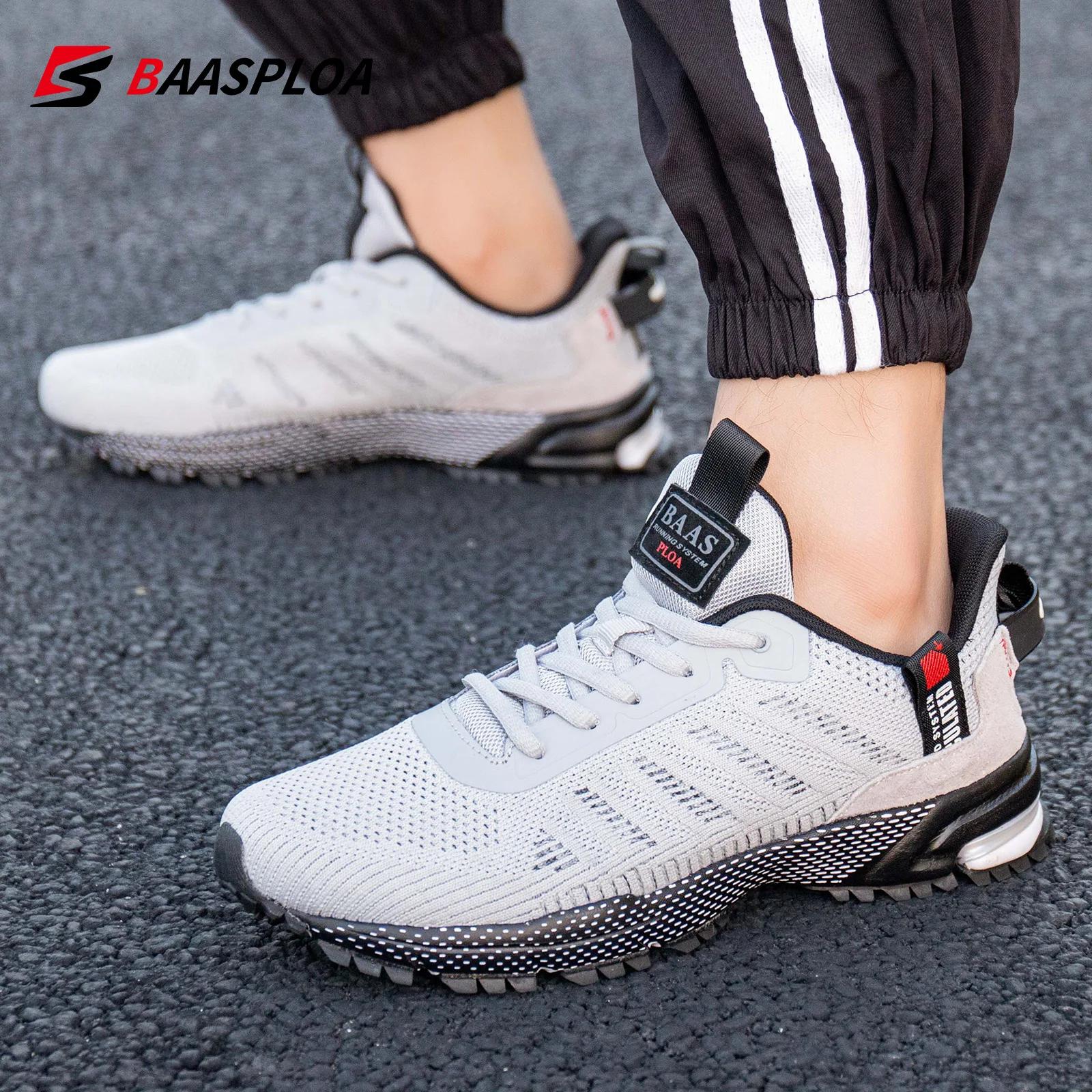 Baasploa – chaussures de course pour hommes, baskets respirantes en maille pour l'extérieur, chaussu