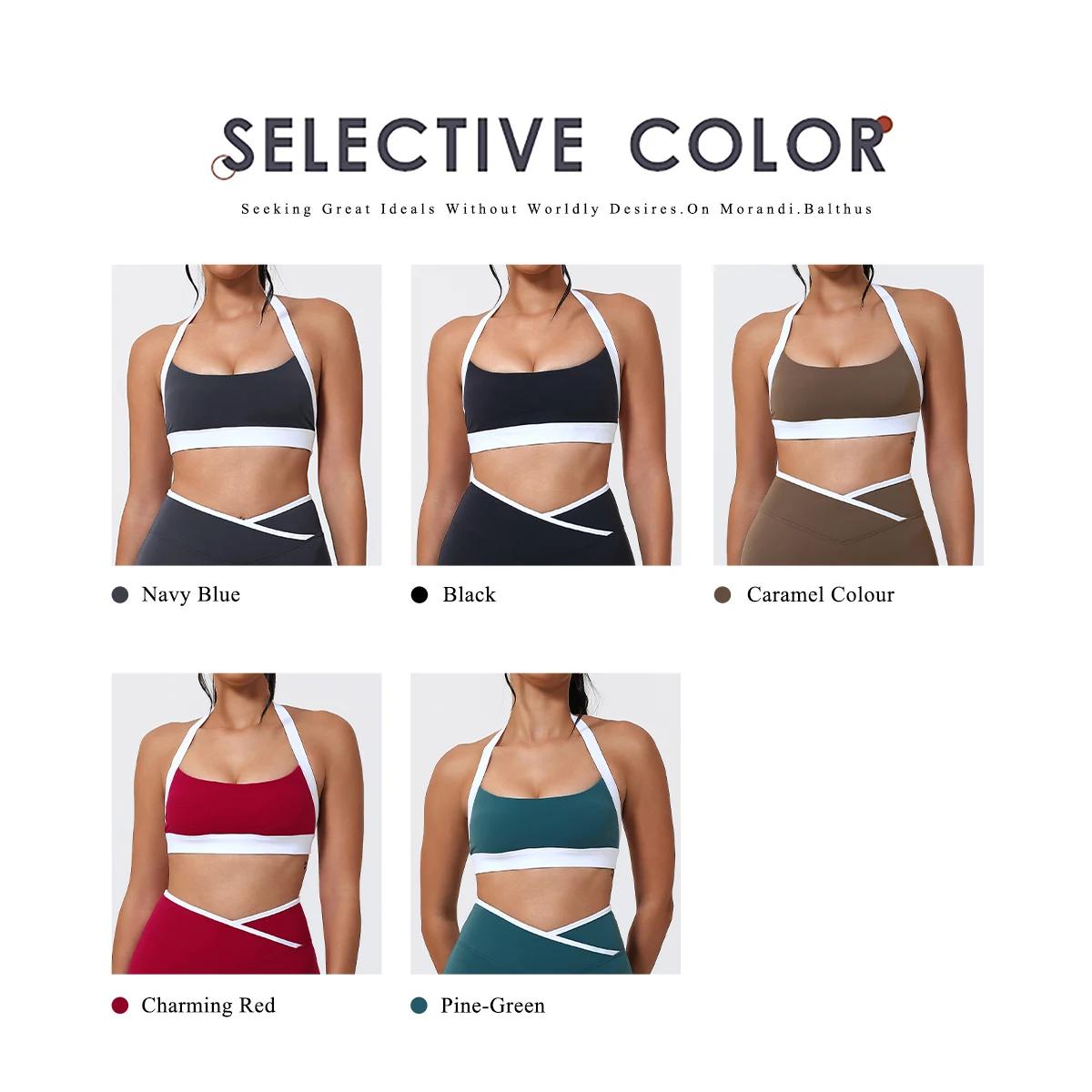 Hearuisavy décolleté soutien-gorge de sport vêtements de sport femmes Push Up course antichoc Fitnes