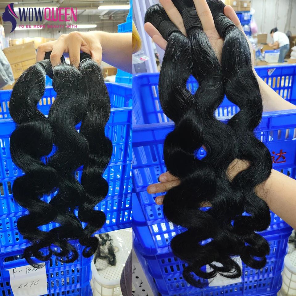Tissage en Lot Péruvien Remy 100% Naturel, Body Wave, 28 30 32, Longueur Réelle, Extensions de Cheve