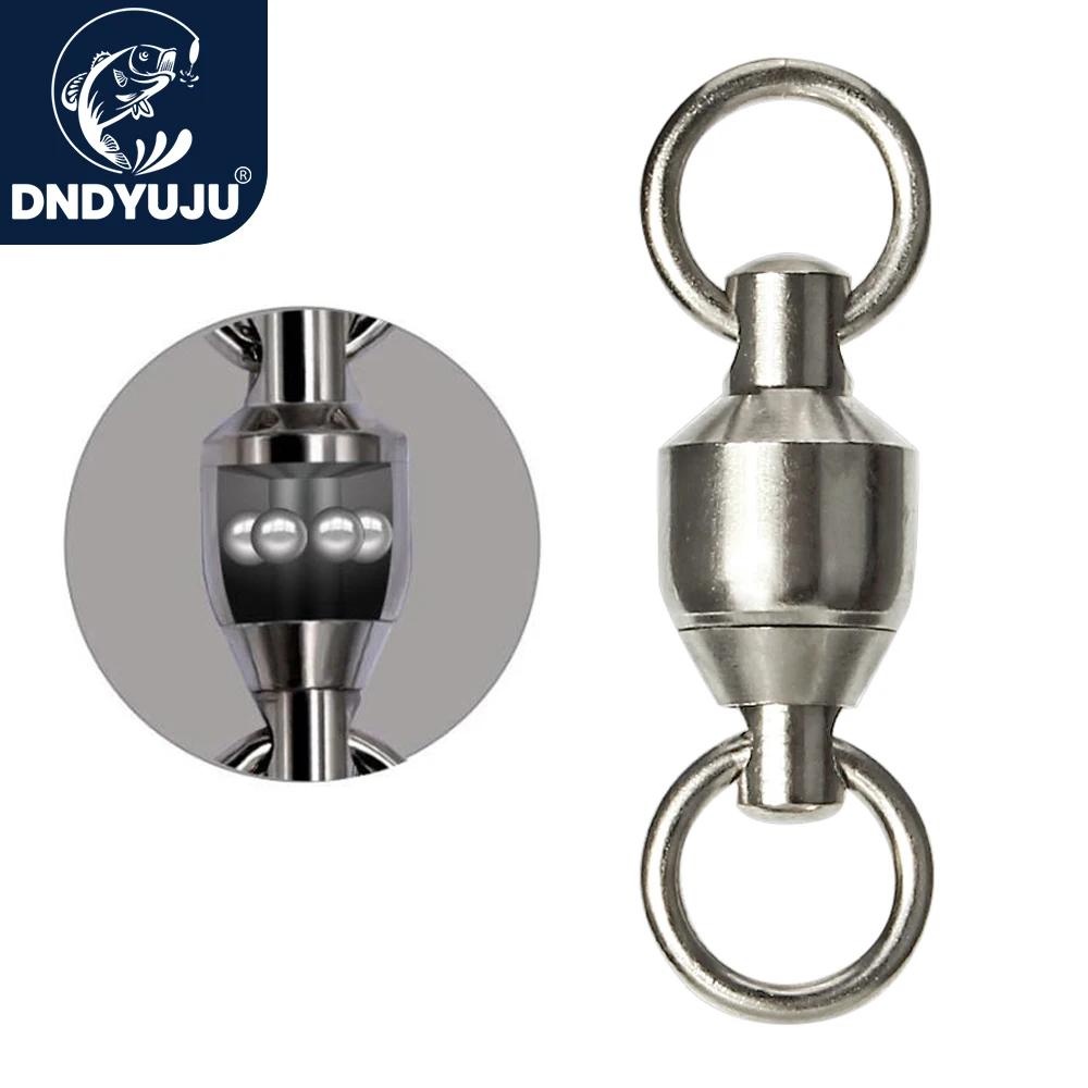 Chrdyuju-Émerillons de pêche à roulement en acier inoxydable, connecteur de baril, accessoires de pê