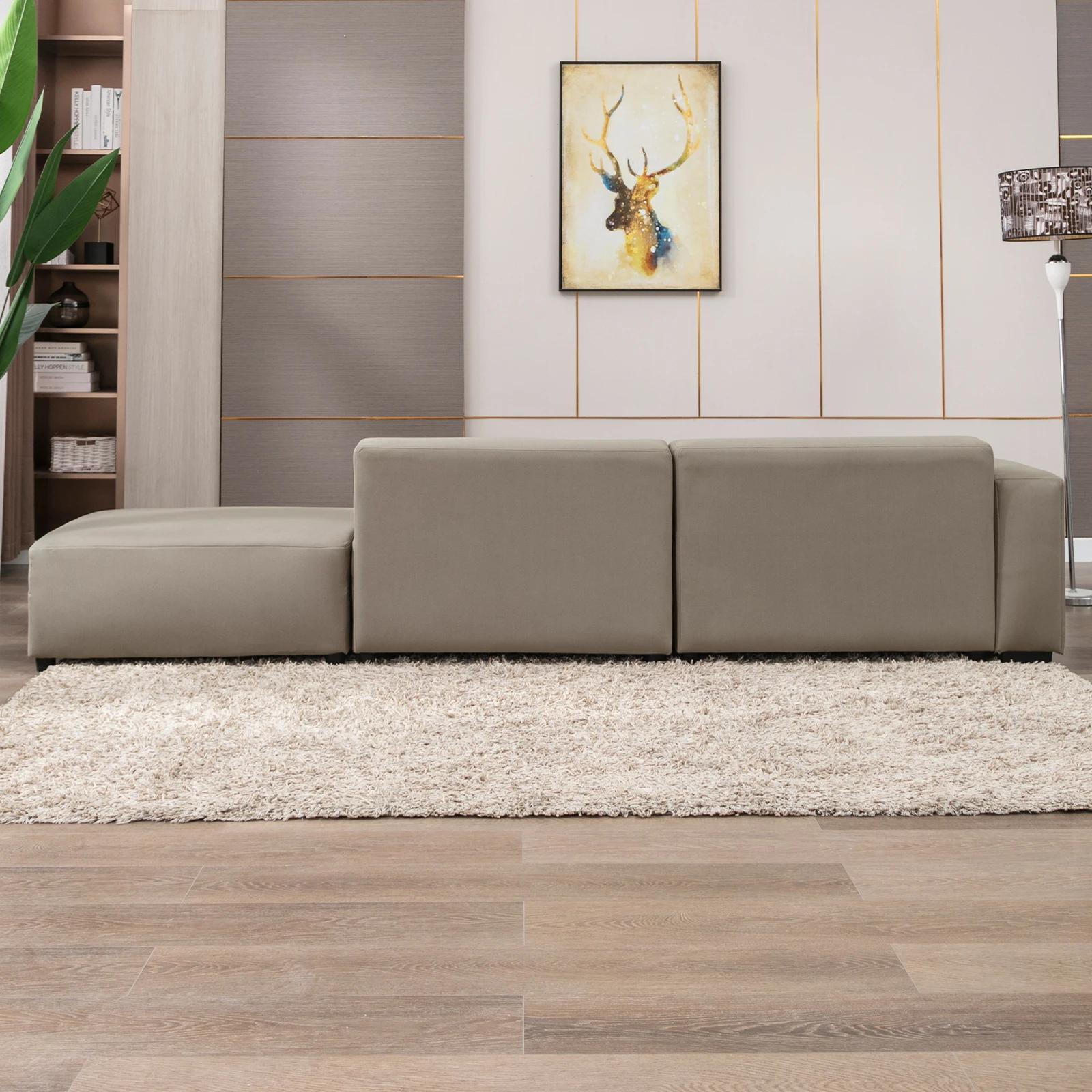 HORGgland-Canapé convertible O, canapé sectionnel en forme de L, canapé sectionnel modulaire