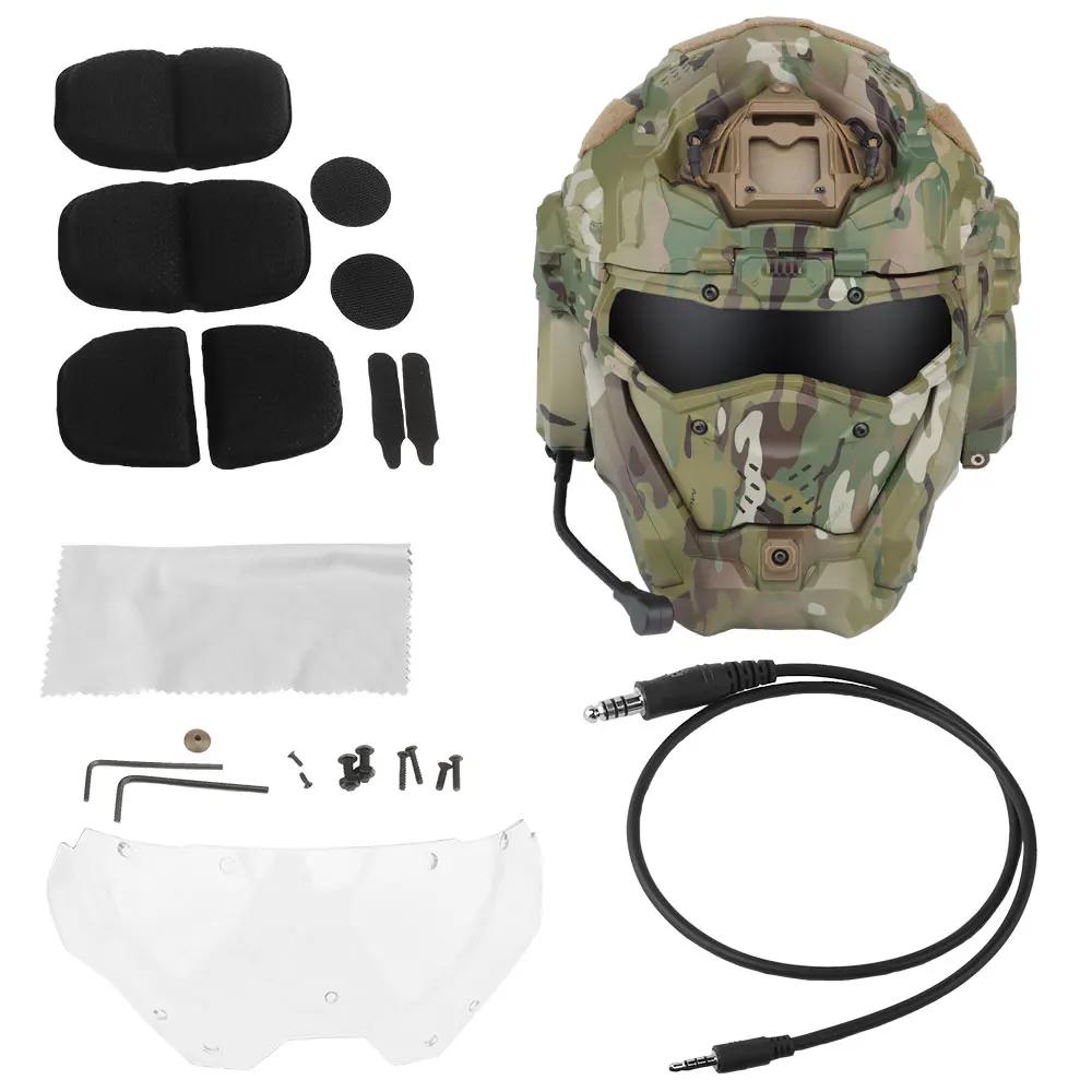 Casque d'assaut tactique militaire W-Ronin II, casque rapide Airsoft, casque intégré, ventilateur An