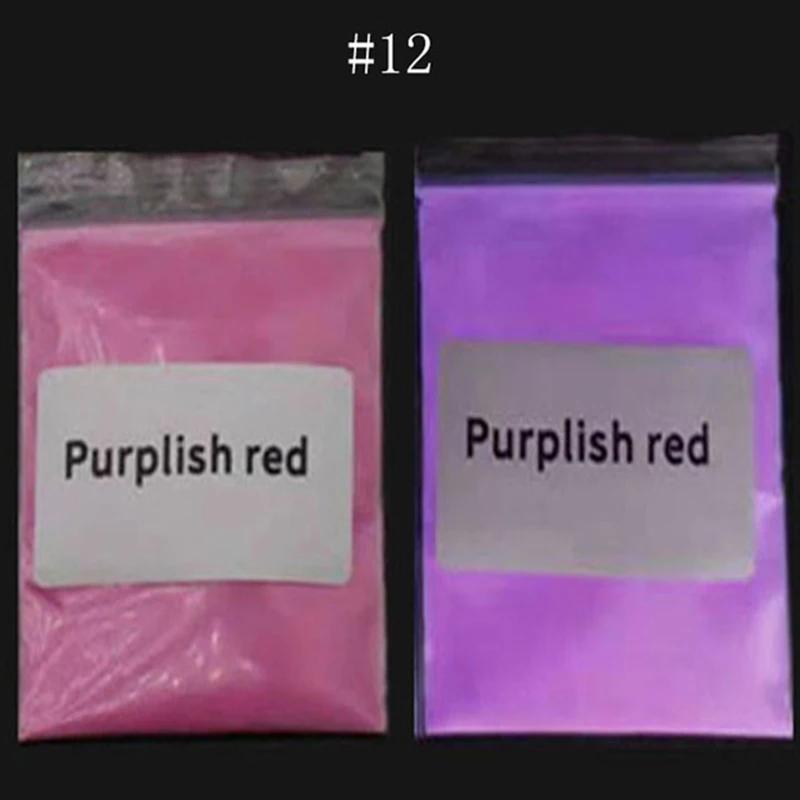 Poudre à paillettes pour ongles, phosphore lumineux d'halloween, 50G, résine époxy scintillante dans