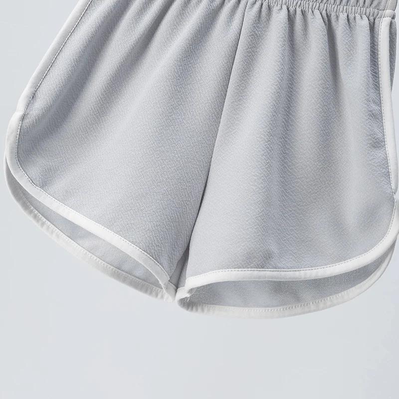 Short d'été pour garçons et filles, pantalons chauds confortables et décontractés de couleur unie po