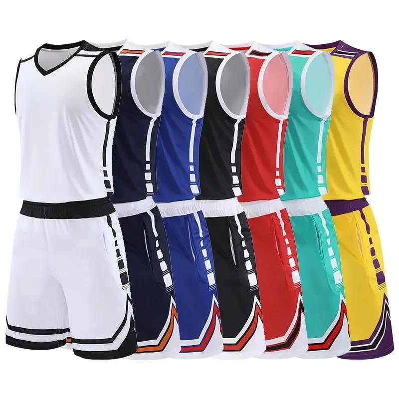 Ensemble basket 2 pièces sportif - Chemise course et short tennis respirant grande taille fitness