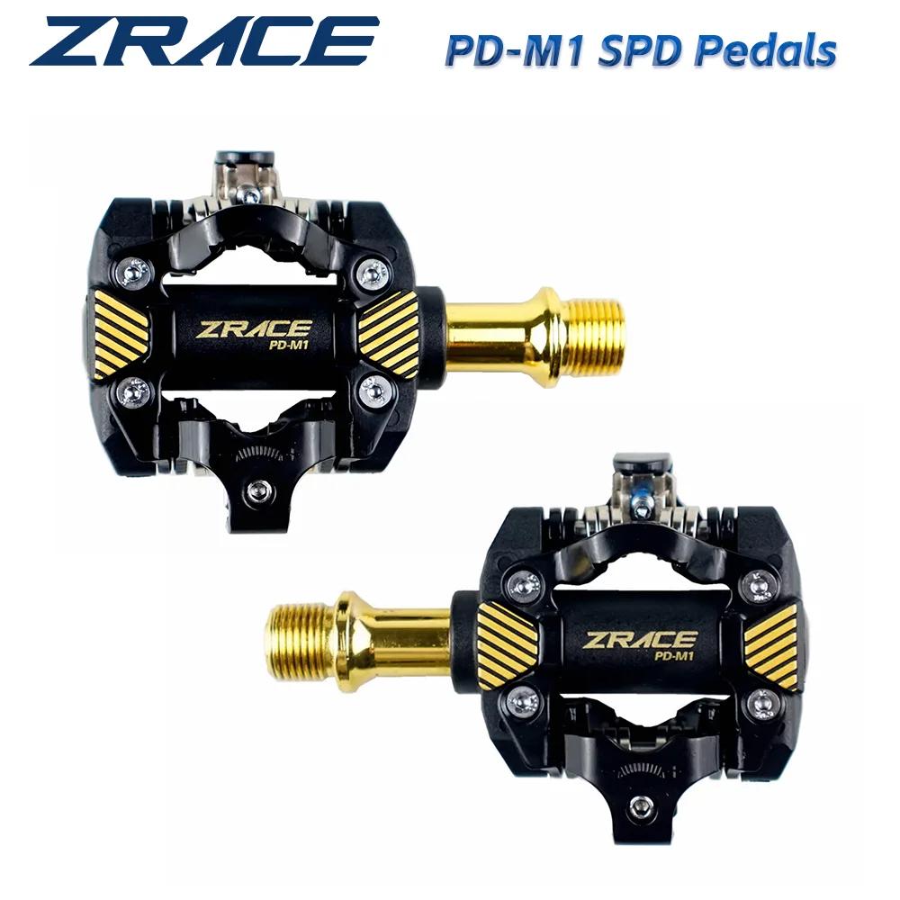 Pédales ZRACE PD-M1 SPD - OR, Pédales autobloquantes, Composants VTT pour la course cycliste, VTT, 3