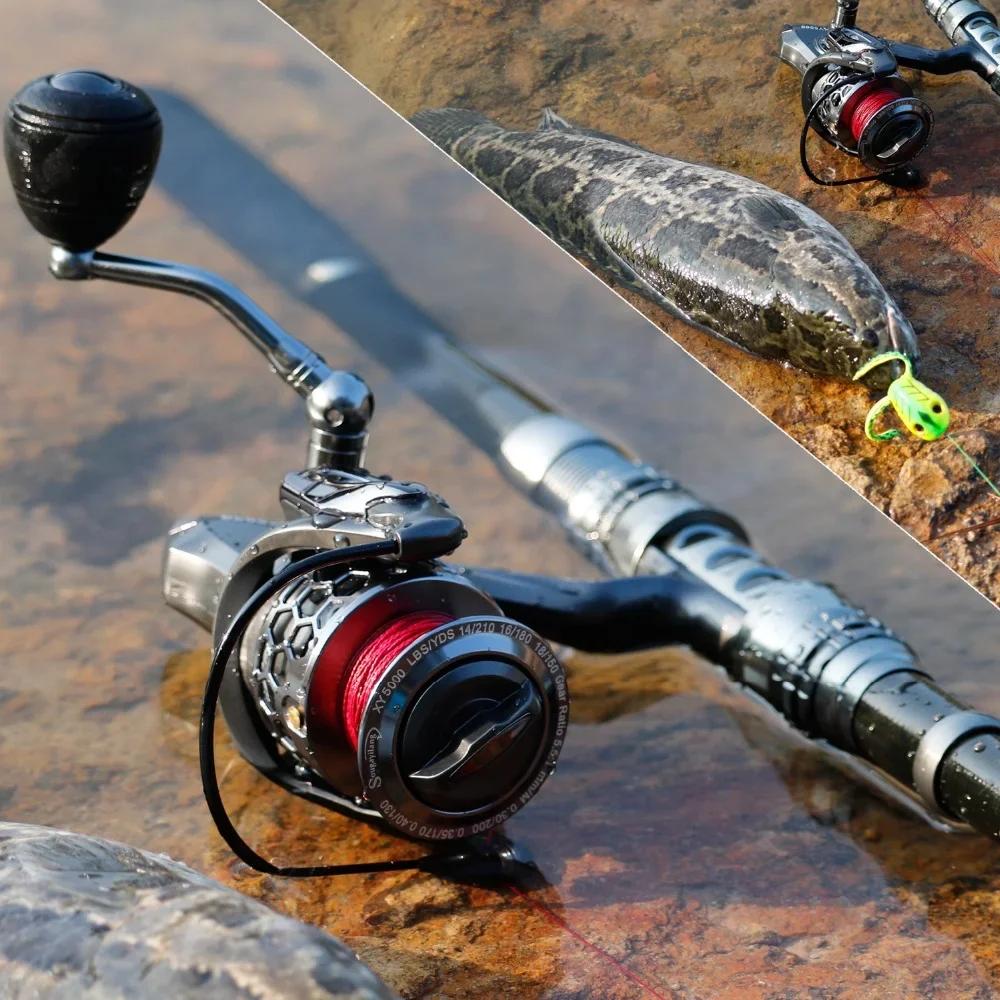 Sougayilang 1.8-3.3m canne à pêche Spinning en Fiber de carbone et 13 + 1BB moulinet de pêche Combo