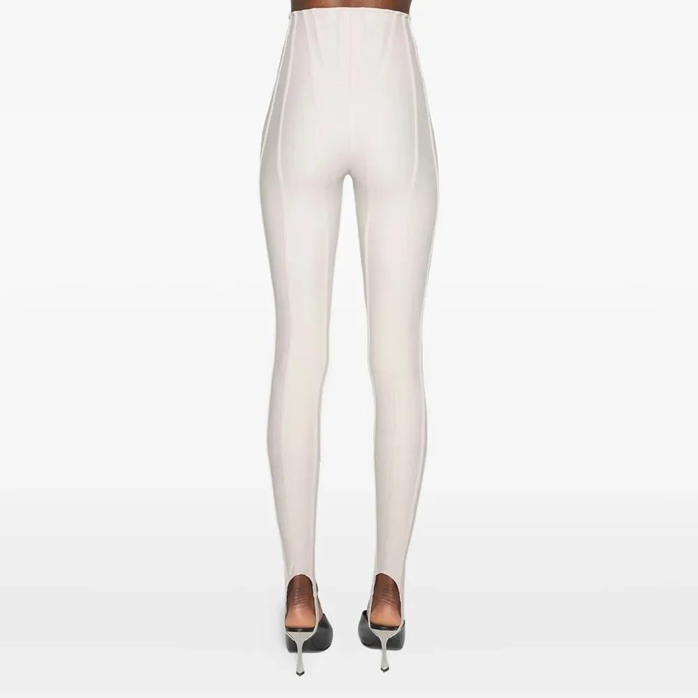 TWOTWINSTYLE solide épissé plis Chic pantalon femme taille haute minceur Streetwear minimaliste femm
