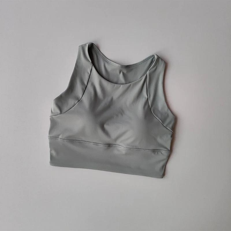 Gilet de sport Compact tout-en-un résistant aux chocs - Soutien-gorge Fitness été - Vêtements gymnastique respirant