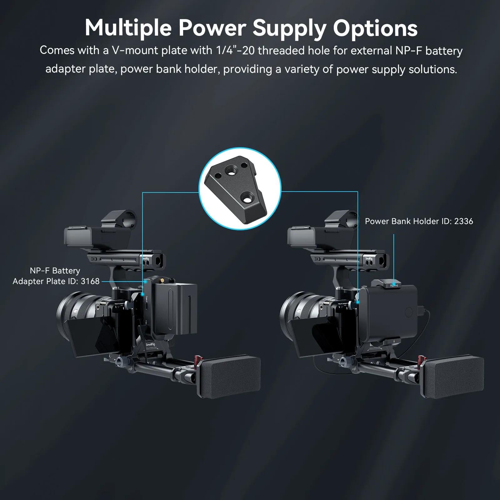 SmallRig-plaque de batterie V-Mount, plaque de montage de batterie V-Lock avec plaque de dégagement