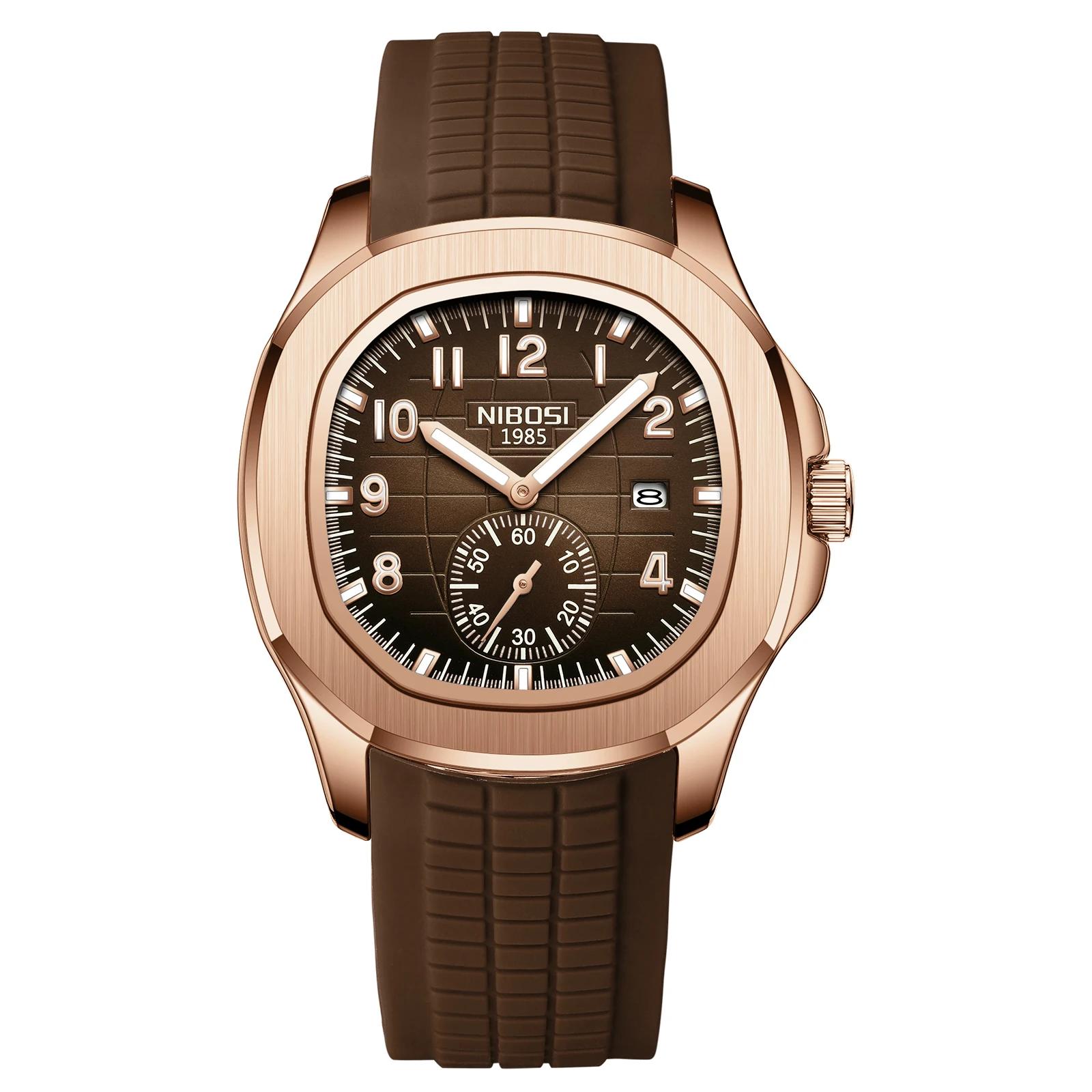 NIBOSI nouvelles montres haut de gamme de luxe étanche lumineux numérique montres à Quartz décontrac