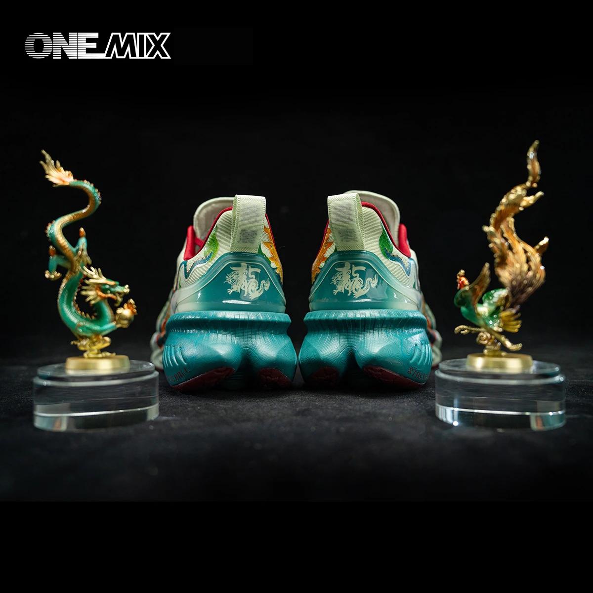 Onemix Designers originaux Style chinois chaussures de course pour hommes de luxe femmes chaussures
