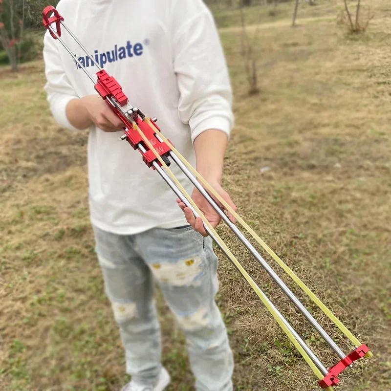 Lance-pierre à longue tige injuste pour la chasse, catapulte, cible dans la jungle, accessoires comp