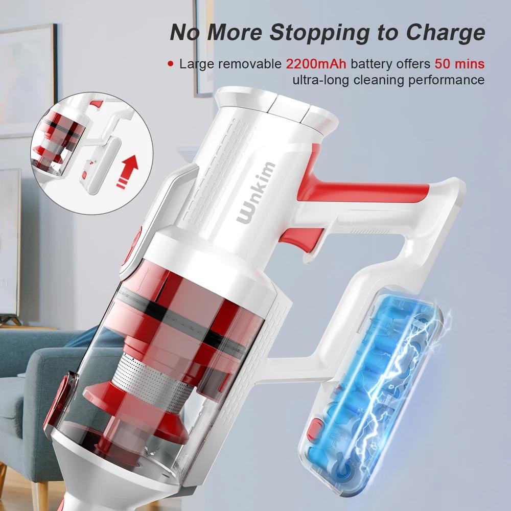 Wnkim-Aspirateur sans fil M10 avec écran LED intelligent, aspirateur 8 en 1 pour déterminer les poil