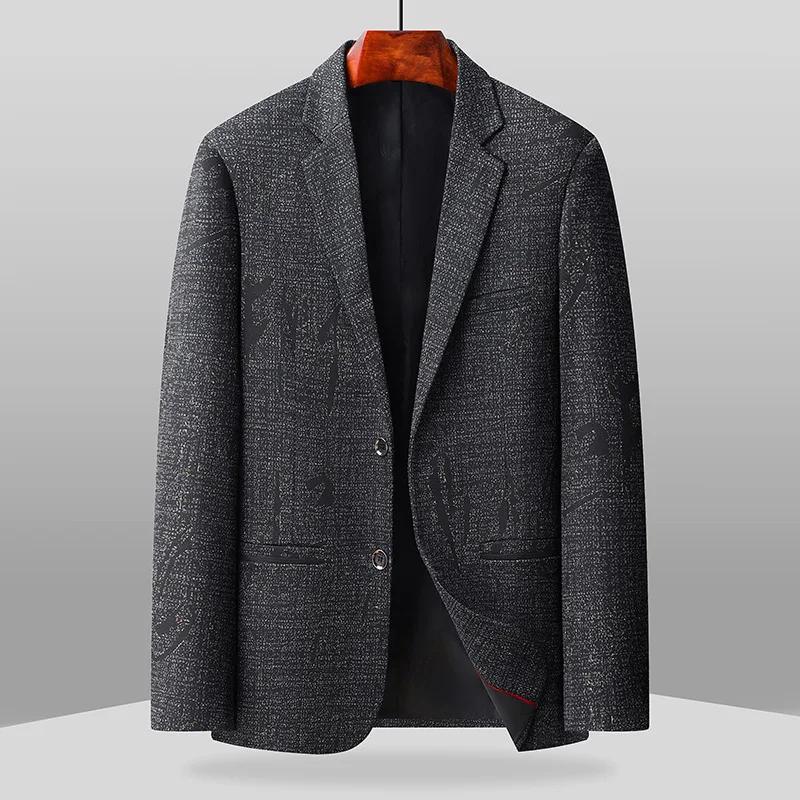 Le nouveau blazer de costume ajusté pour homme, à deux boutons et à simple boutonnage, idéal pour le