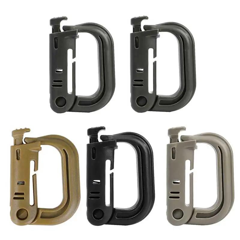 Grimloc – mousqueton Molle D, anneau de verrouillage, Clip en plastique, Type à pression, boucle, mo