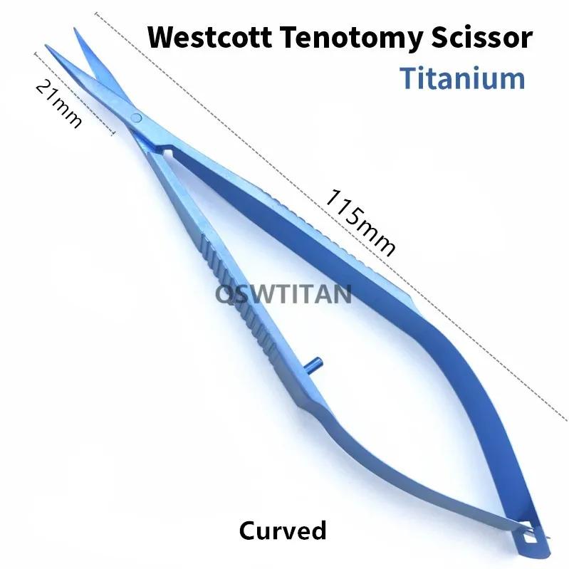 Ciseaux ophtalmiques pour ténotomie Westcott, ciseaux pour tissus, fournitures d'instruments chirurg