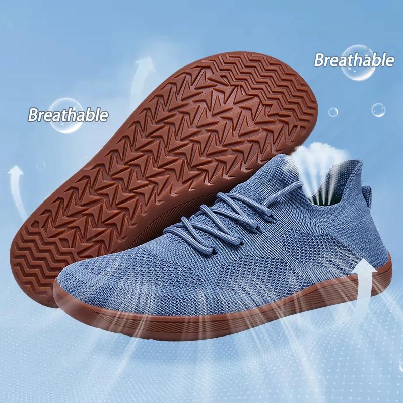 Chaussures minimalistes unisexes pieds nus - Semelles zéro, légères et respirantes pour course et marche