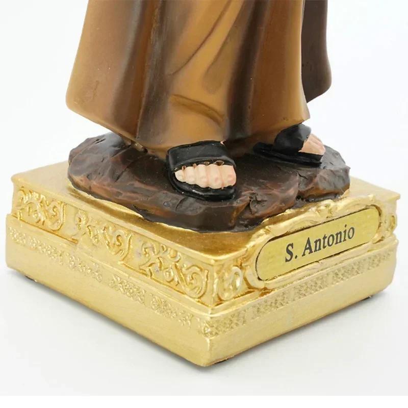 Statue de Saint-Antonio 20/30Cm, 1 pièce, icône de prière de la famille Saint catholique, ornements