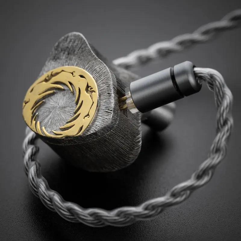 Câble de mise à niveau du microphone MOONDROP MC2, 3.5mm 0.78mm, 2 broches, plaqué cuivre et argent