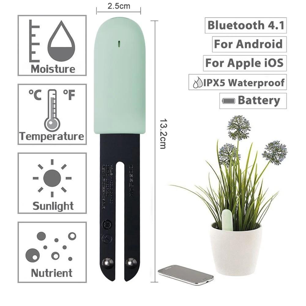 HHCC – moniteur intelligent de flora de fleurs, soins de jardin, plantes, herbe, sol, testeur de fer