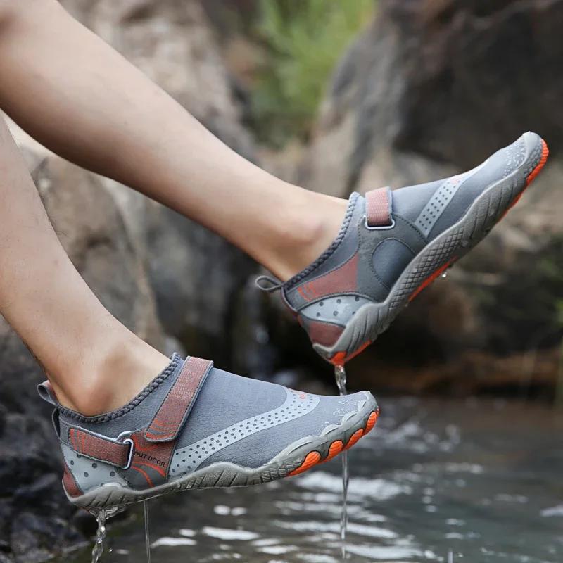 Chaussures d'eau unisexes, chaussures de plage à séchage rapide, baskets respirantes pour hommes, pi