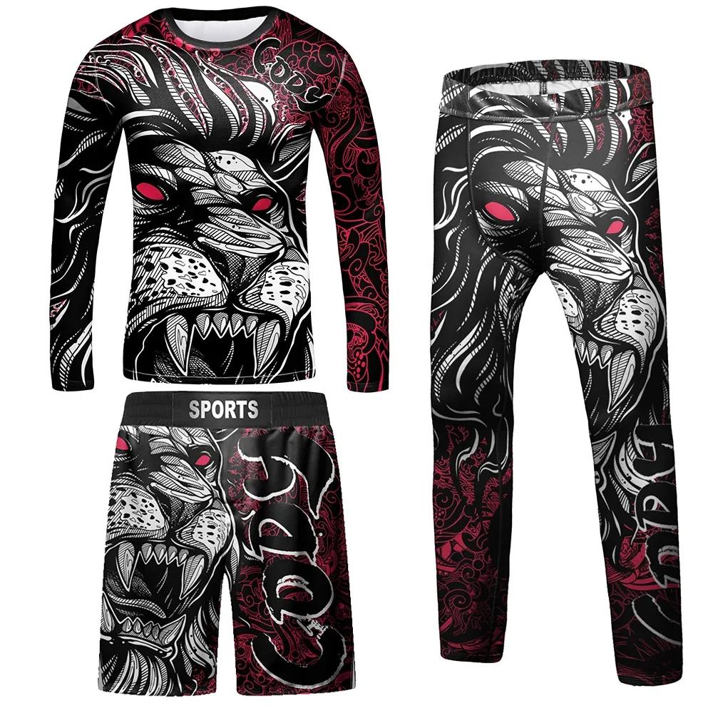 Maillot de Compression MMA pour enfants, BJJ Rashguard, ensemble de vêtements pour bébés filles, T-s
