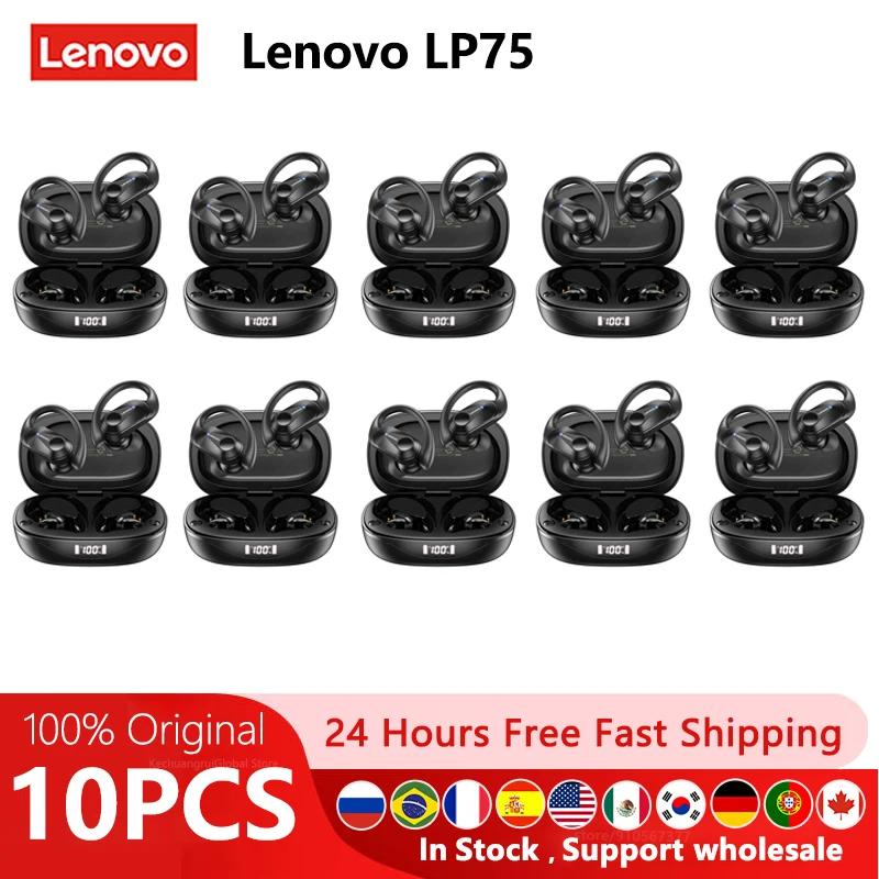 2/4/6/8 pièces d'origine Lenovo LP75 sans fil sport Bluetooth casque oreillette réduction du bruit é
