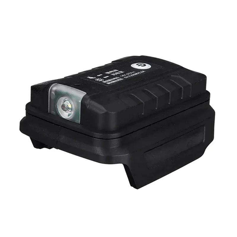 Adaptateur lampe de travail LED pour batterie Li-on Makita 14.4V/18V BL1830 BL1430 BL1850 convertiss