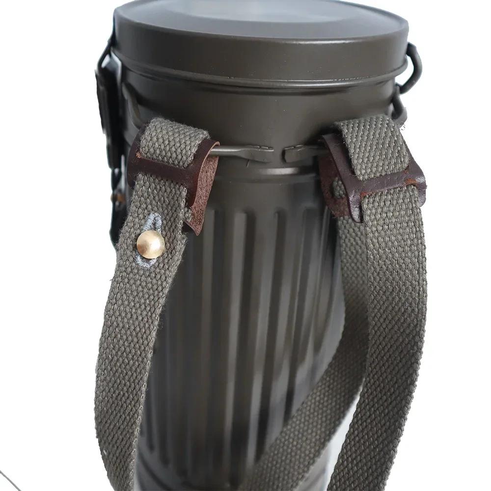 Masque à gaz allemand de la seconde guerre mondiale, matériel métallique, équipement portable de sol