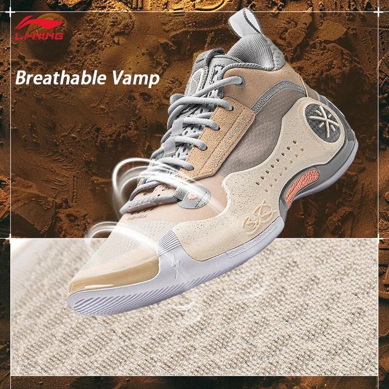 Li-Ning WAY OF WADE 10 LOW Chaussures de basket-ball professionnelles pour hommes, plaque en carbone
