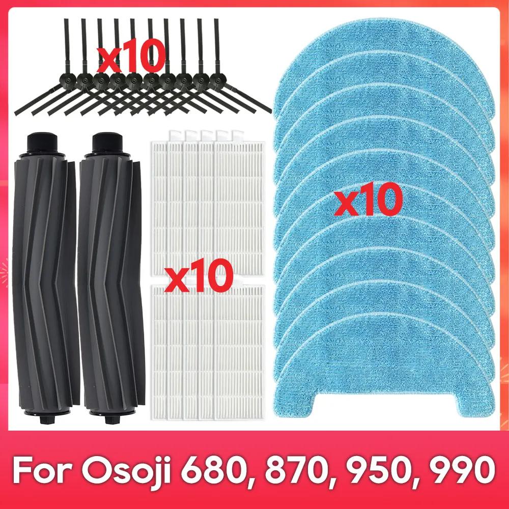 Compatible avec ( Osoji 680, 870, 950, 990 ) Pièces de Rechange pour Aspirateurs Robots, Brosses Pri