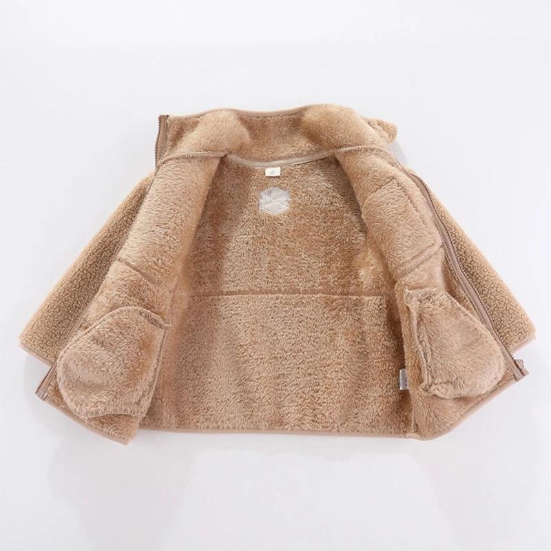 1 2 3 4 5 6 7 ans garçons veste automne hiver chaud polaire bébé manteaux nouvelle mode fermeture éc