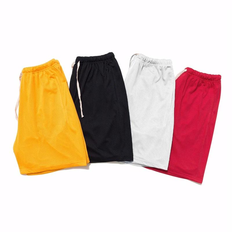 Short de Fitness respirant en maille légère pour hommes, pantalons décontractés de sport d'été