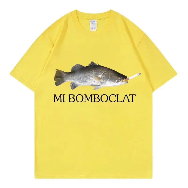 T-shirt manches courtes femme, humoristique, bombardier, poisson, Meme, tendance, Y2k, Style Vintage