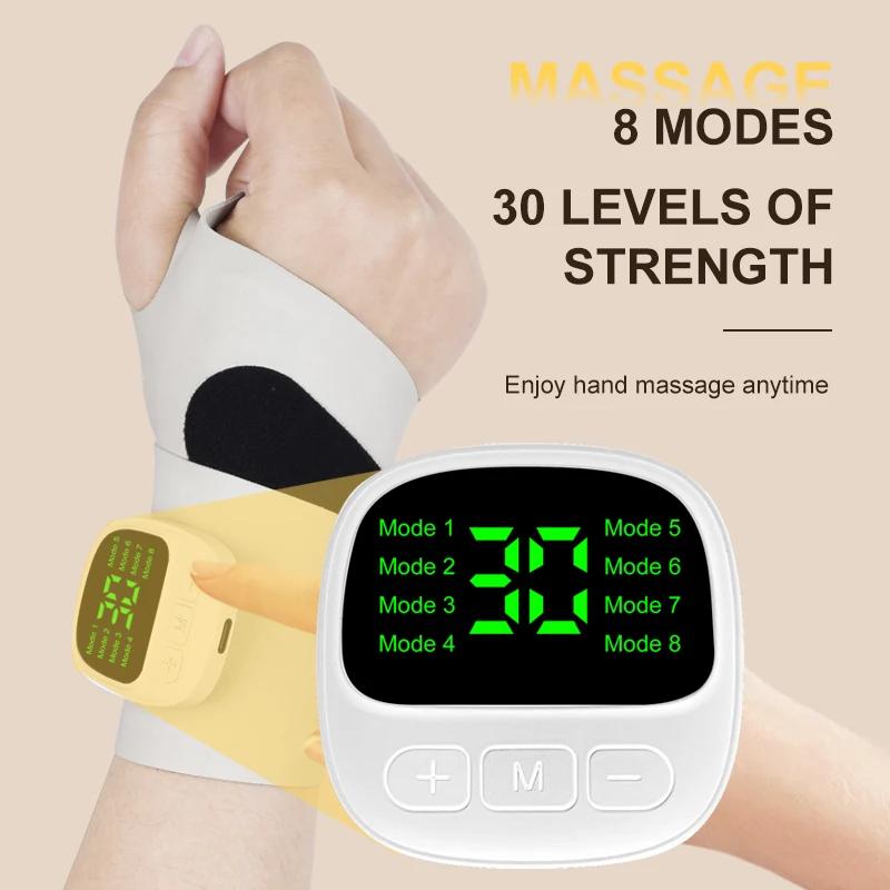 Masseur de poignet électrique sans fil, Rechargeable par USB, soulage la ténosynovite, soulagement d