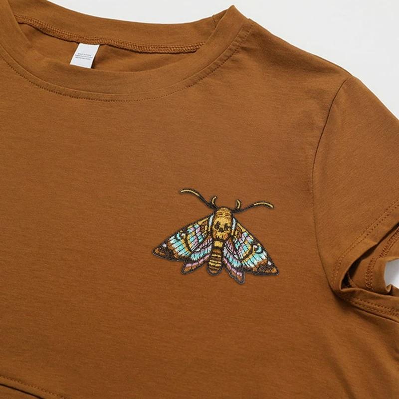 Patch brodé de papillons colorés, 1 pièce, patchs à repasser à coudre pour vêtements, casquette, sac