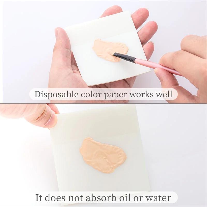 50 pièces Gel vernis à ongles Palette papier jetable Nail Art autocollant Gel vernis mélange dessin