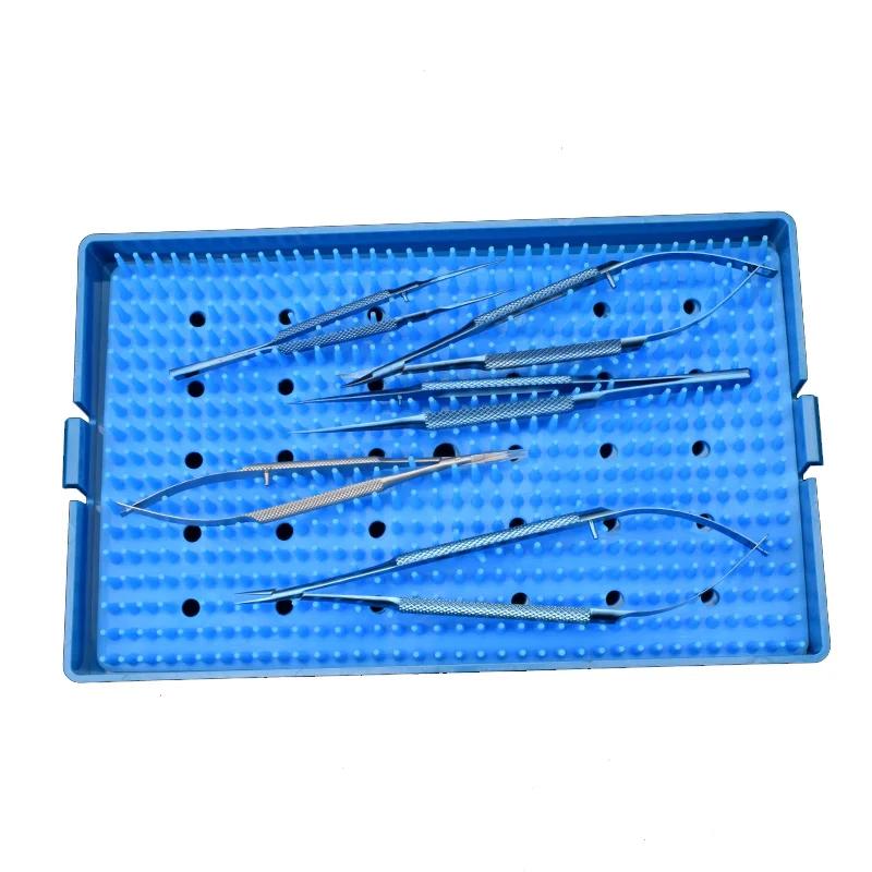 Ensemble d'Outils pour Paupières en Acier Inoxydable, Pinces avec Ciseaux à Dents