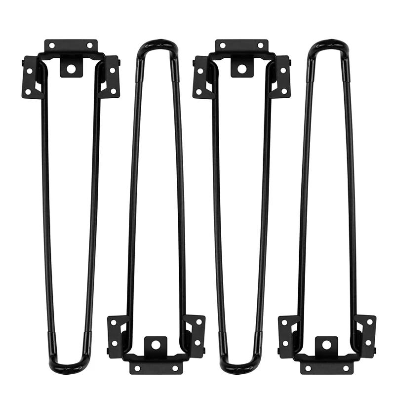 1 pièces pieds en épingle à cheveux en métal pied de Table pieds pliants bricolage pieds de bureau a