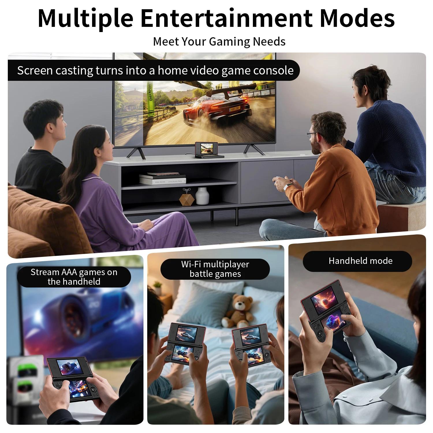 Anbernic RG DS Console de jeu portable 4 "IPS double écran Android 4000mAh lecteur de jeux vidéo rab