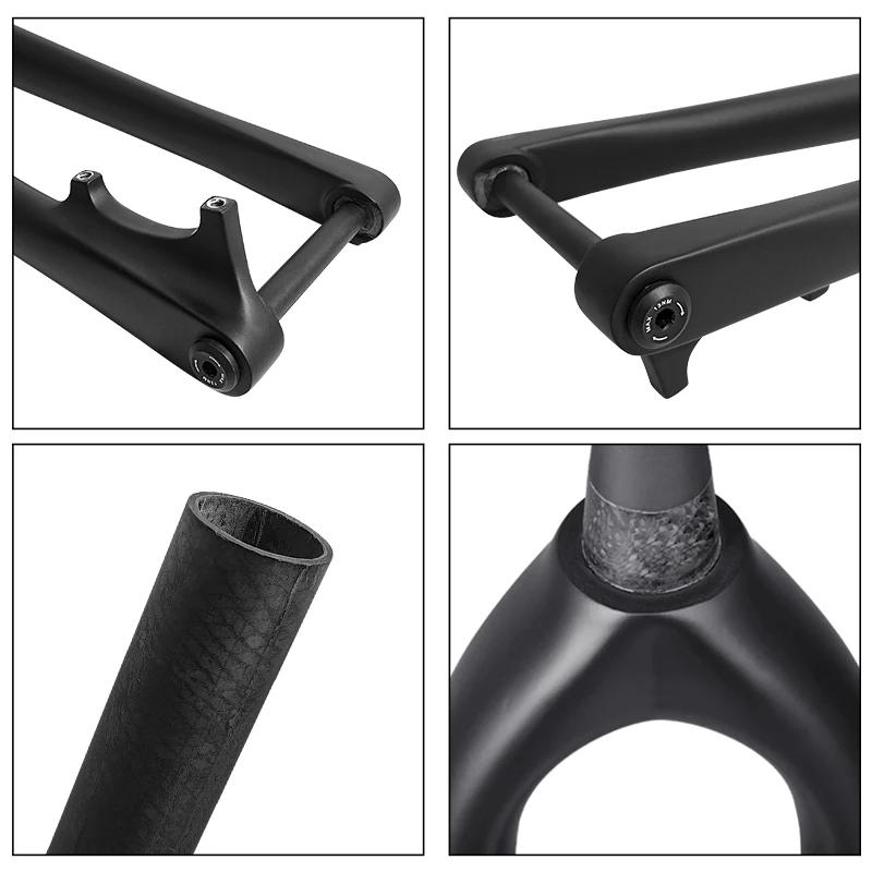 BXT 29er carbone vtt fourche Boost 110*15mm frein à disque fourche de vélo 29 "pouces conique 1-1/8