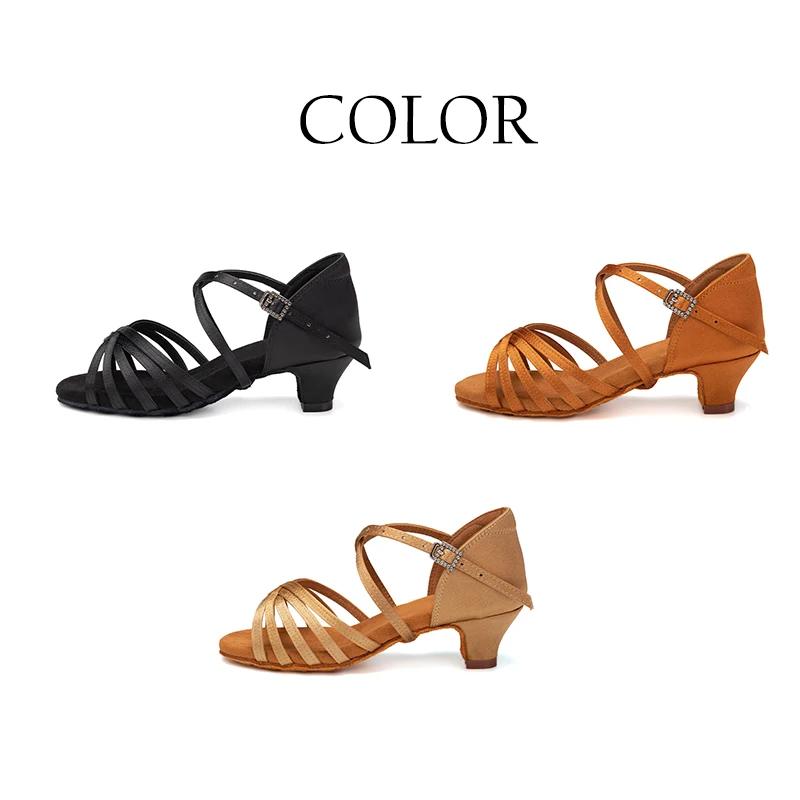 Chaussures de danse latine pour filles femmes dames salle de bal moderne Tango Salsa danse Performan
