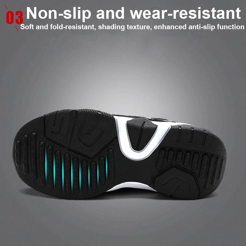 Chaussures de course confortables en cuir pour enfants, baskets légères, chaussures de tennis pour g