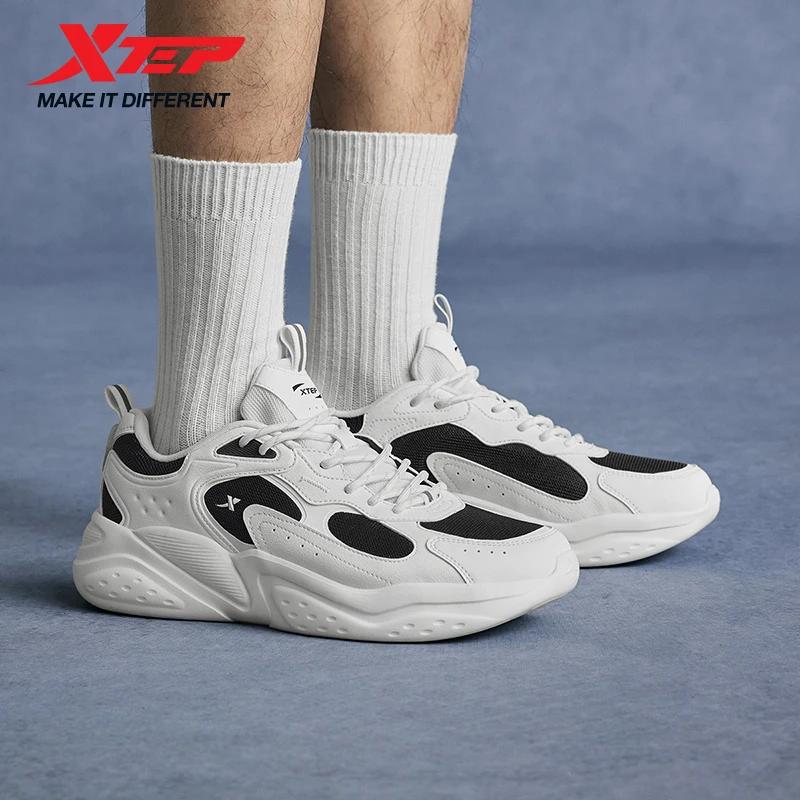 Chaussures Xtep homme été 2025 - Léger maille respirant semelles épaisses rehaussantes style rétro